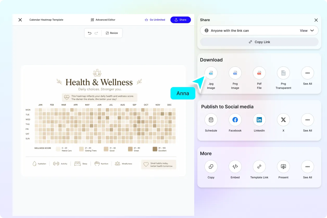 Free AI Calendar Heat Map Generator, AI Calendar Heat Map Maker Online